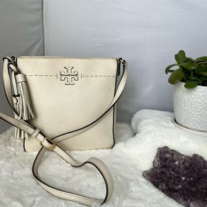 Tory Burch White Leather Crossbody